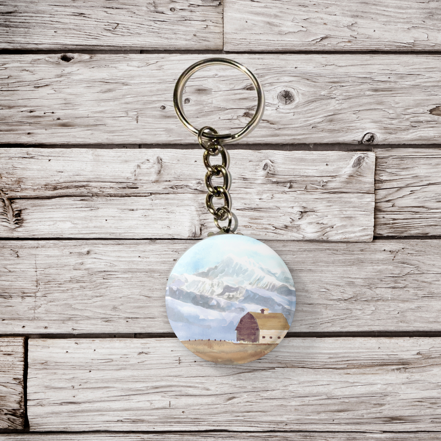 Barn Pin Back Button, Magnet, Keychain