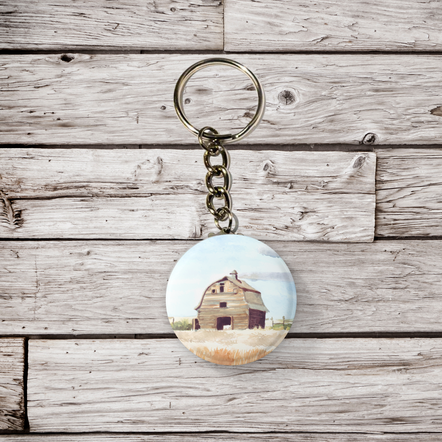 Barn Pin Back Button, Magnet, Keychain