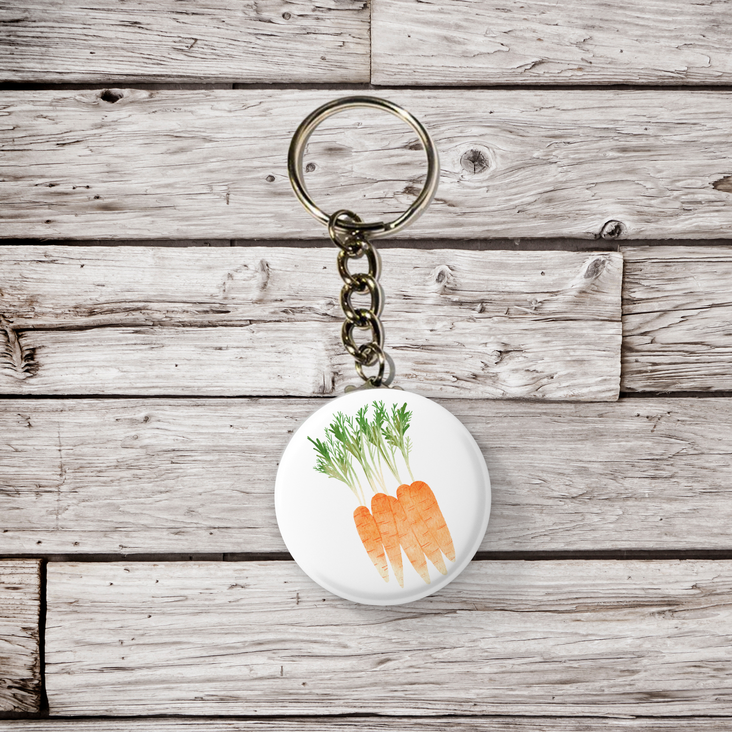 Carrots Pin Back Button, Magnet, Keychain