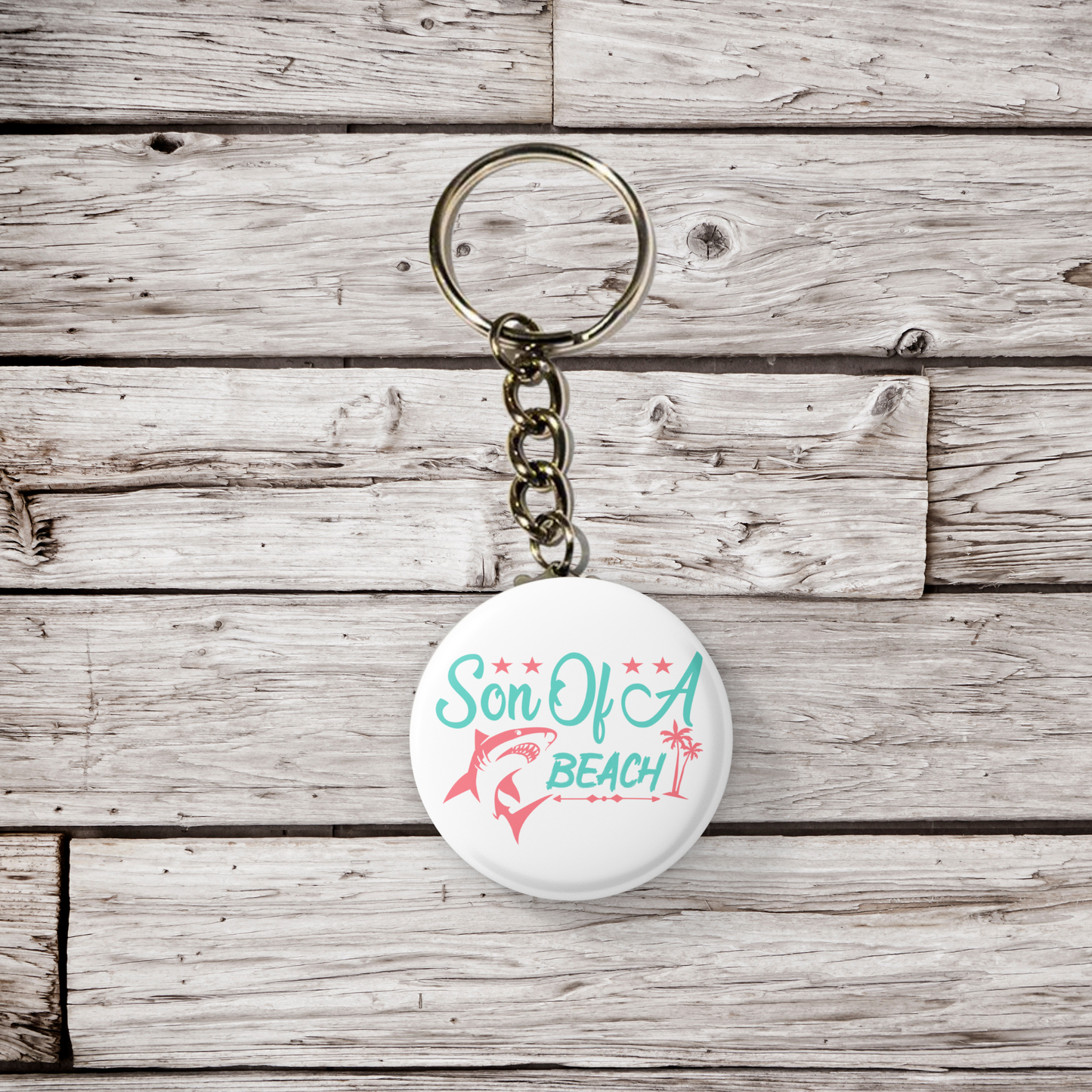 Son Of A Beach Pin Back Button, Magnet, Keychain