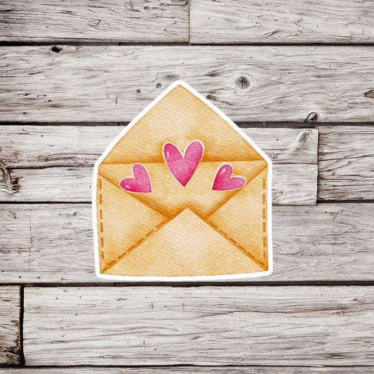 Letter Hearts Sticker