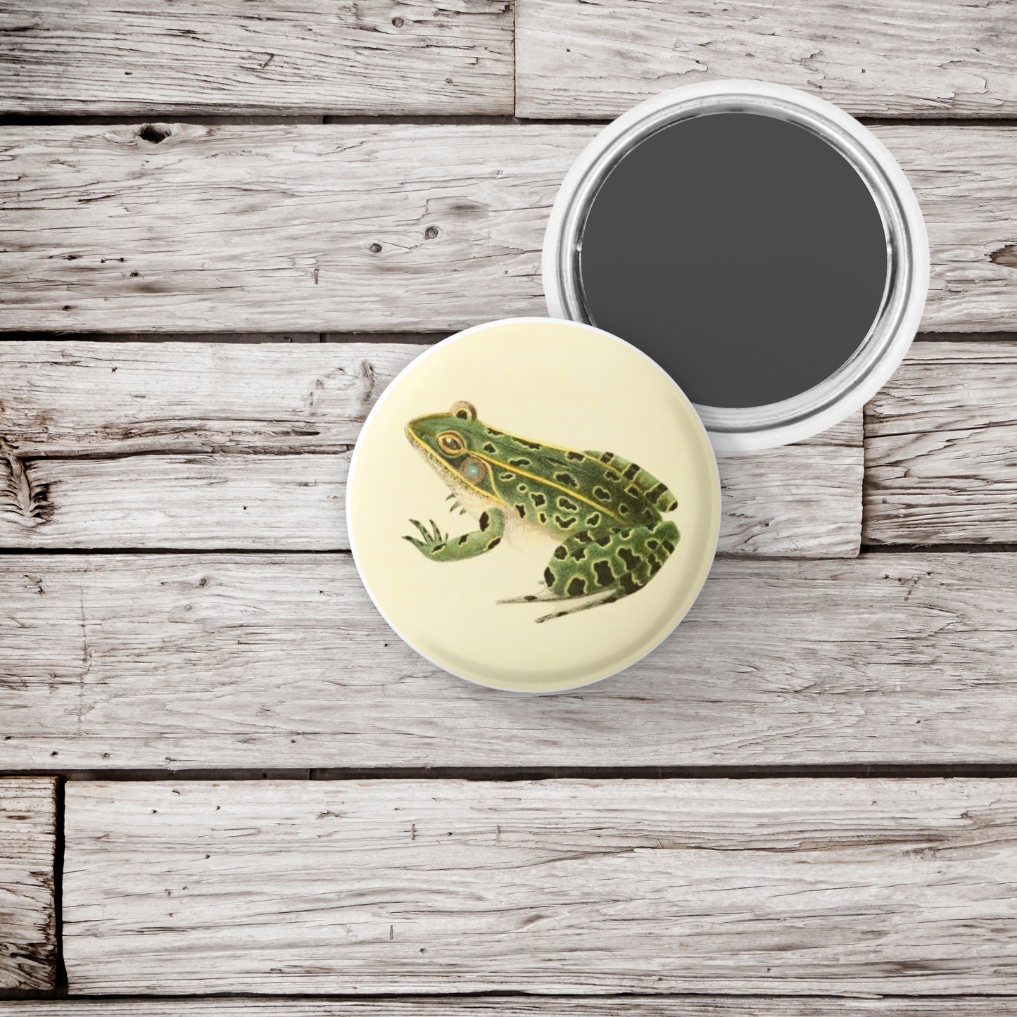 Leopard Frog Pin Back Button, Magnet, Keychain