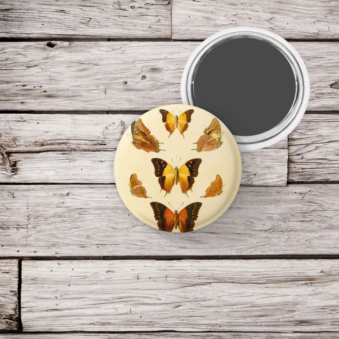 Butterfly Pin Back Button, Magnet, Keychain