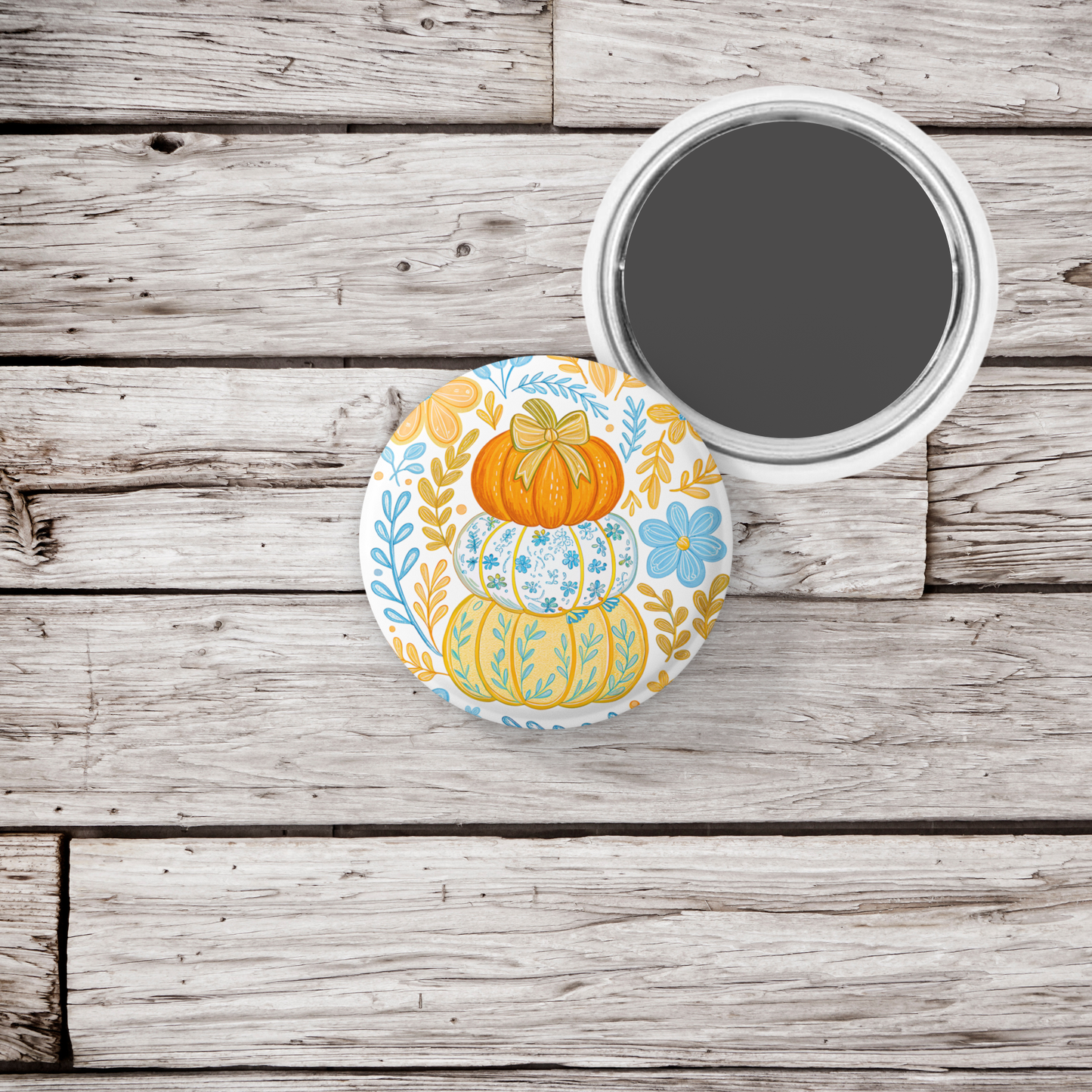 Pumpkins Pin Back Button, Magnet