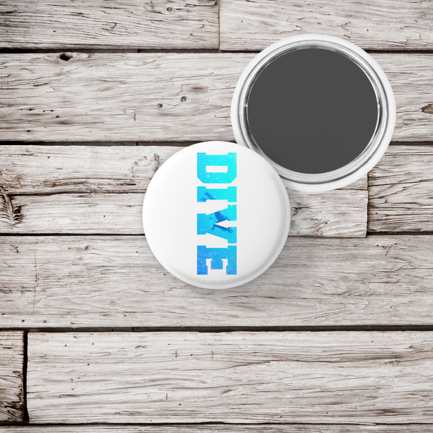 Dive Pin Back Button, Magnet