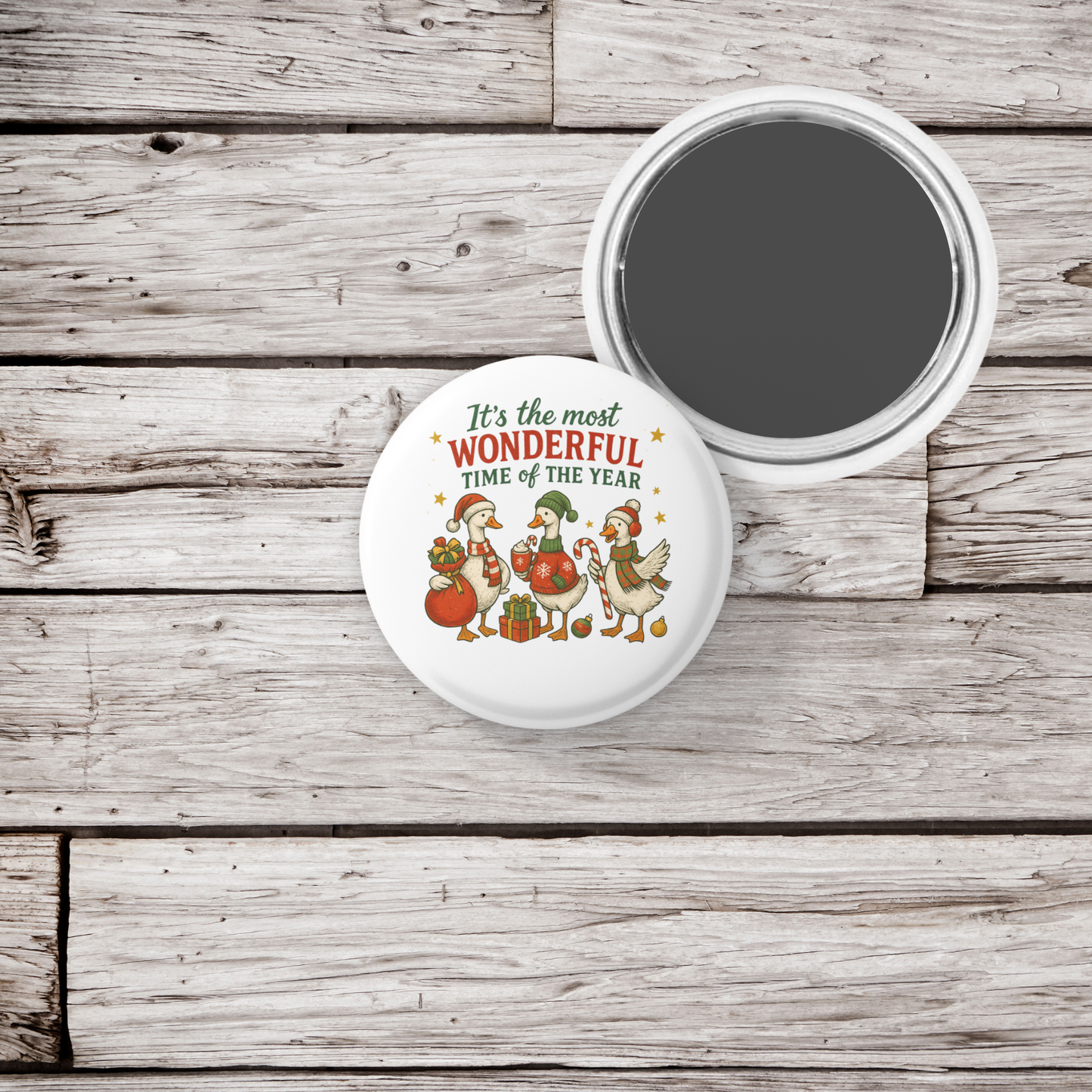 It's The Most Wonderful Time Pin Back Button, Magnet