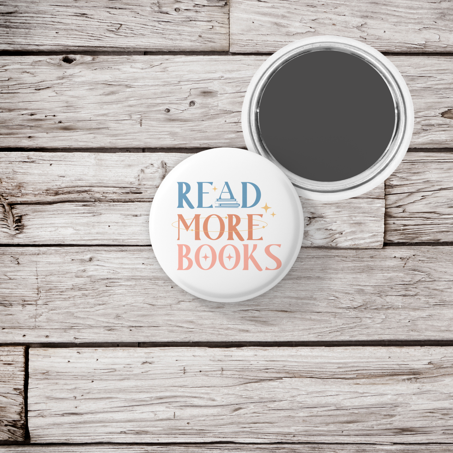 Read More Books Pin Back Button, Magnet