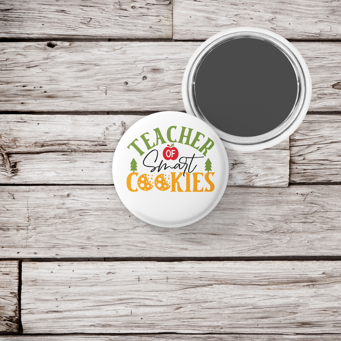 Teacher of Smart Cookies Pin Back Button, Magnet