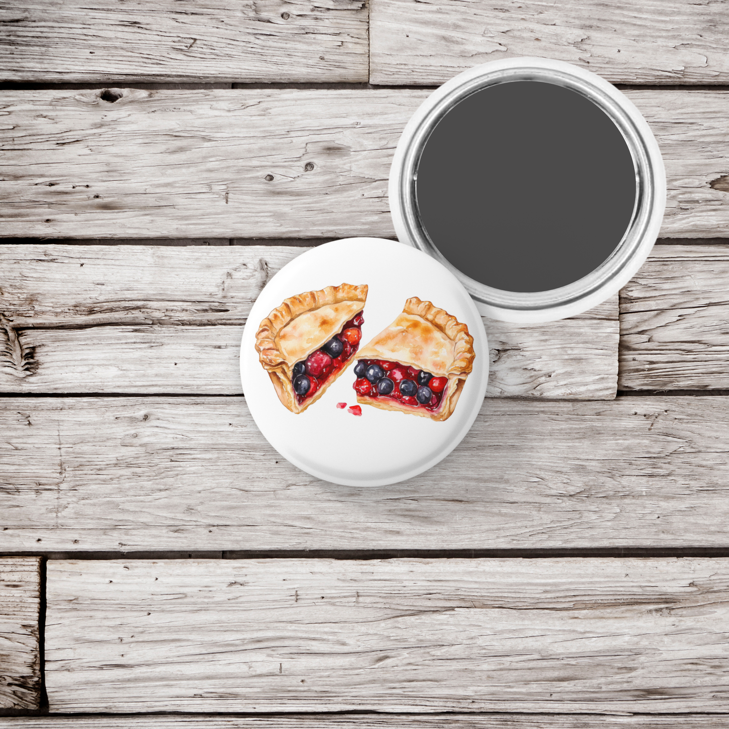 Berry Pie Pin Back Button, Magnet