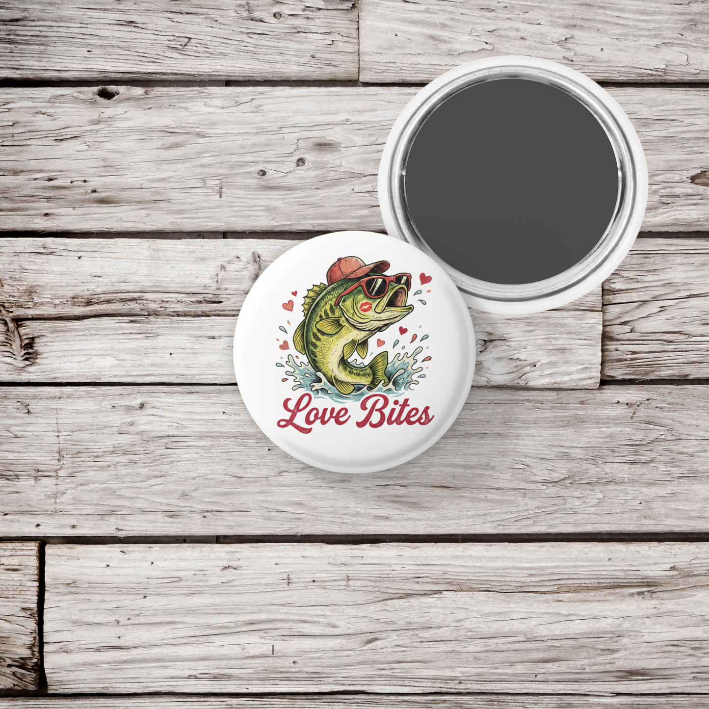 Love Bites Pin Back Button, Magnet