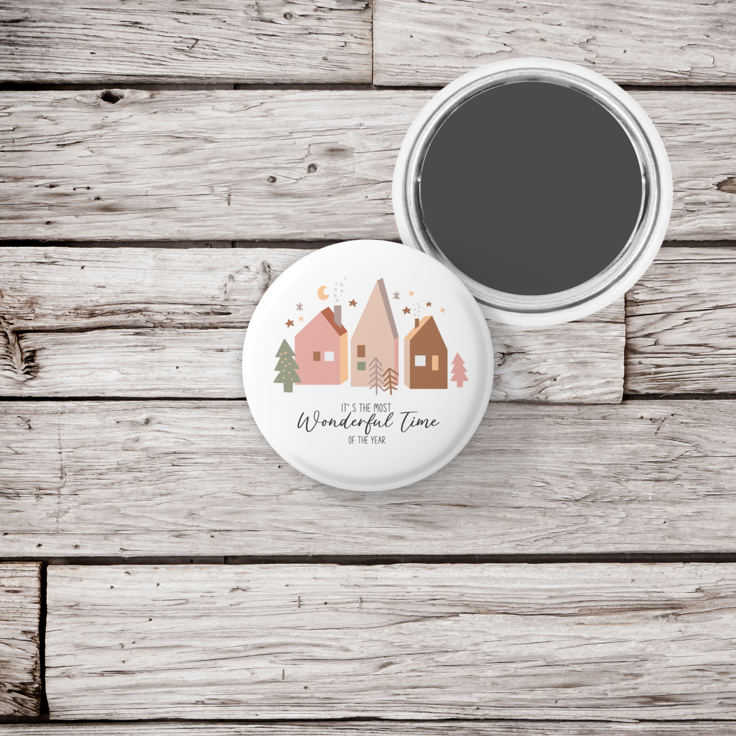 It's The Most Wonderful Time Pin Back Button, Magnet