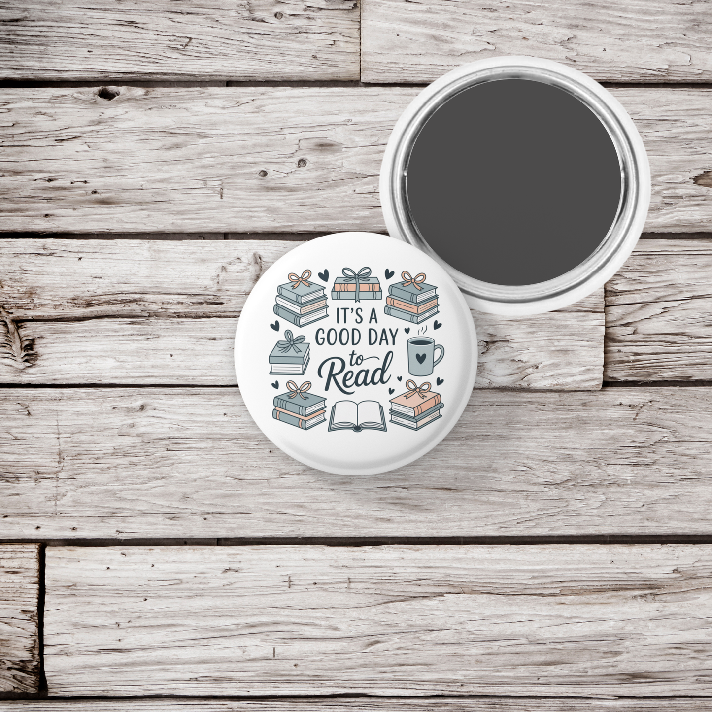 It's A Good Day To Read Pin Back Button, Magnet
