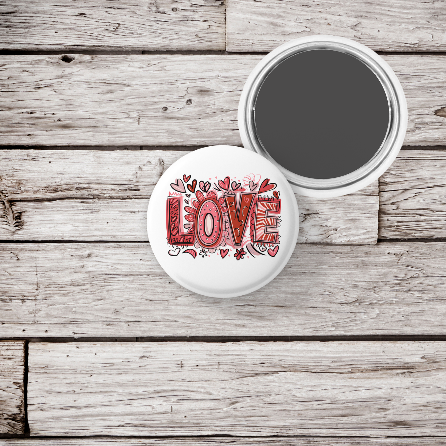 Love Pin Back Button, Magnet