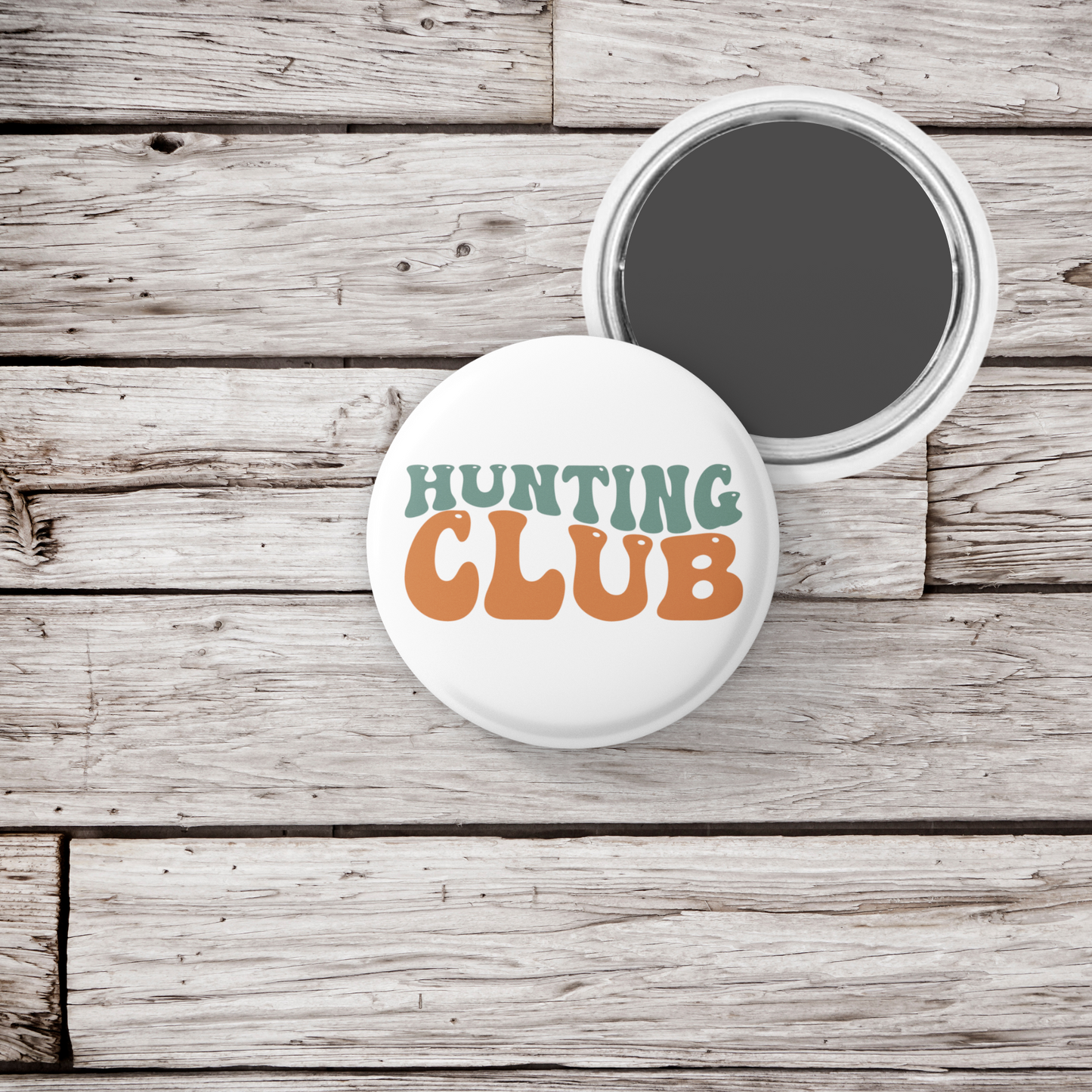 Hunting Club Pin Back Button, Magnet, Keychain