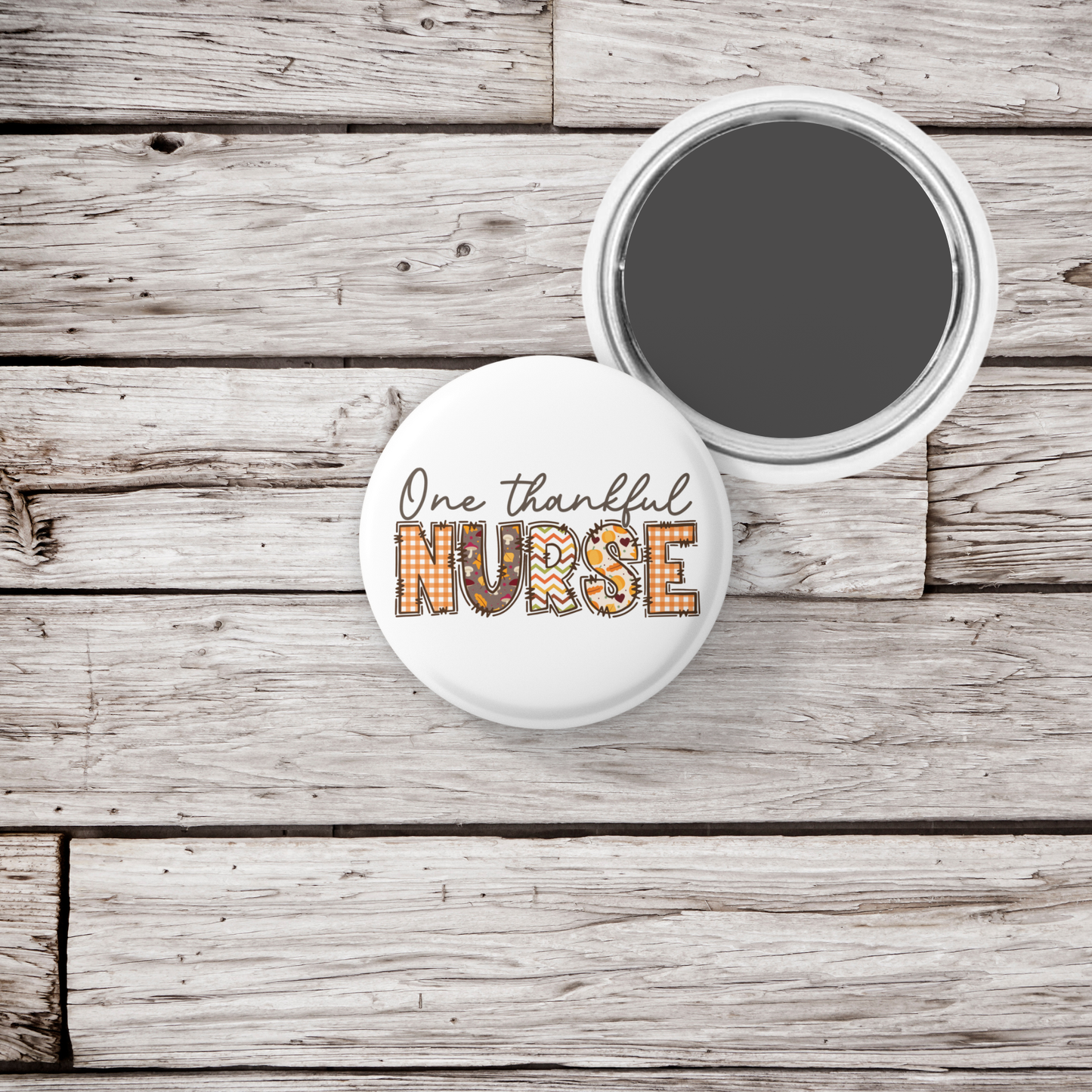 One Thankful Nurse Pin Back Button, Magnet