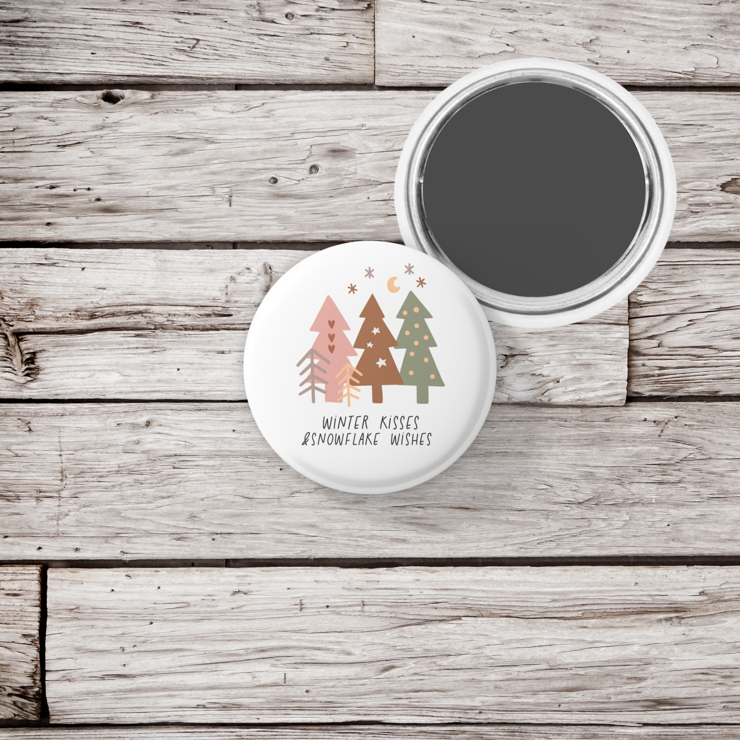 Christmas Magic Is In The Air Pin Pin Back Button, Magnet
