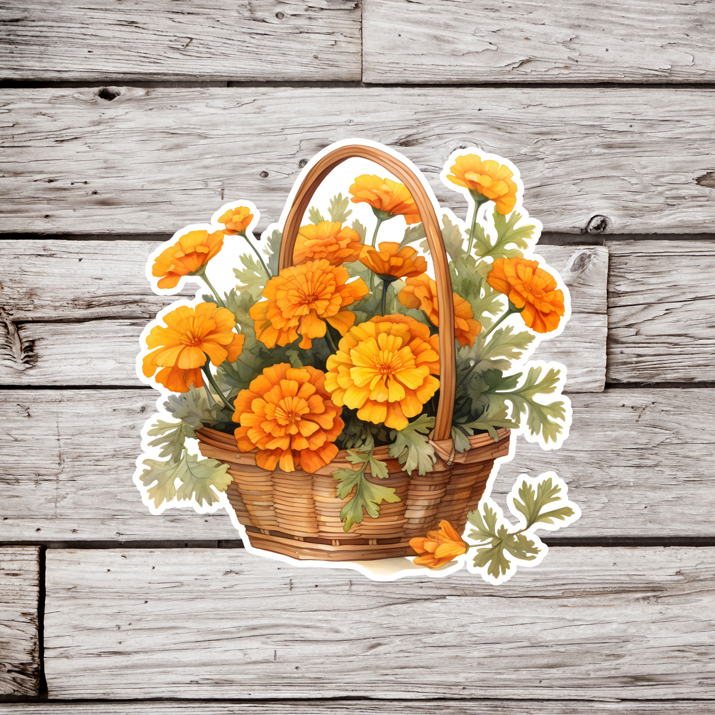 Marigold Flower Sticker