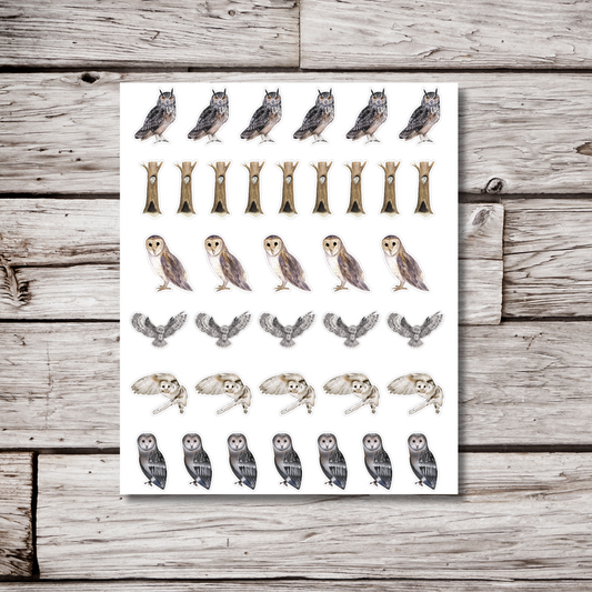 Owl Sticker Sheet