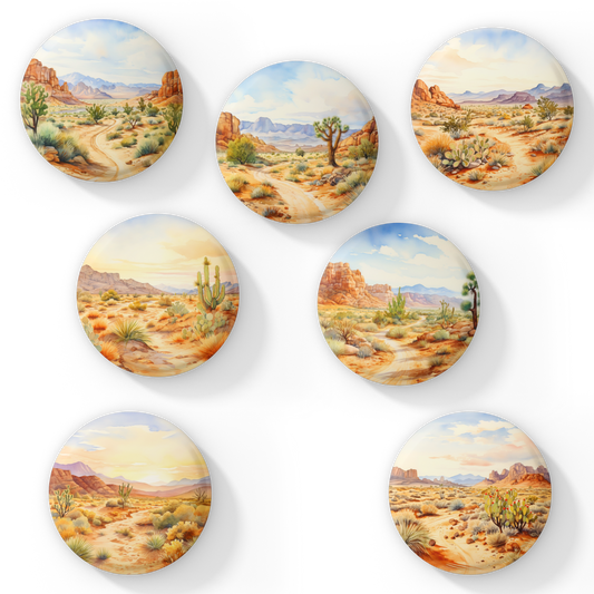 Desert Landscape Pins Mix