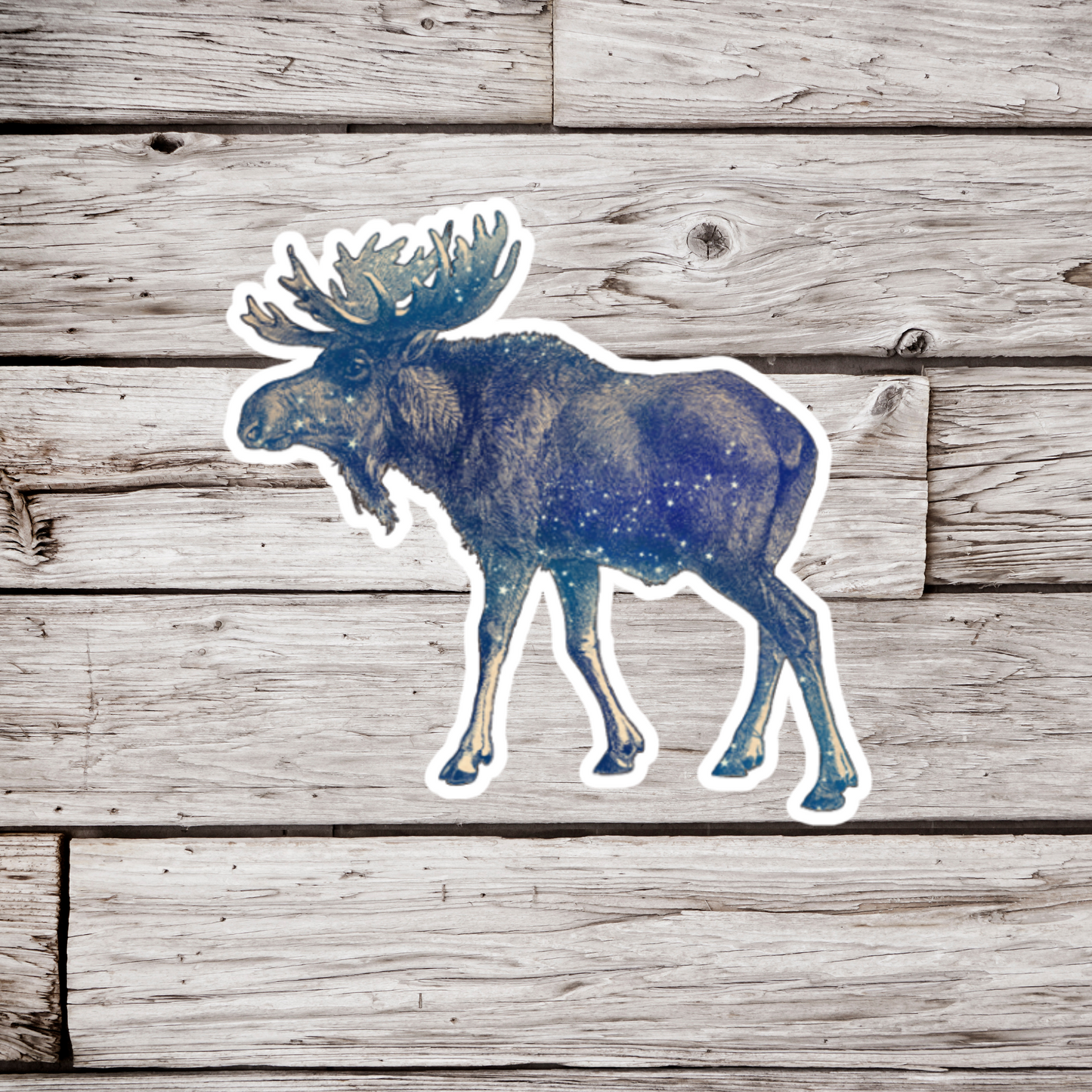Celestial Moose Sticker