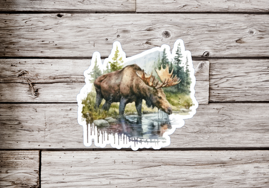 Moose Sticker