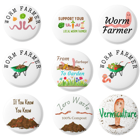 Worm Farmer Pins Mix