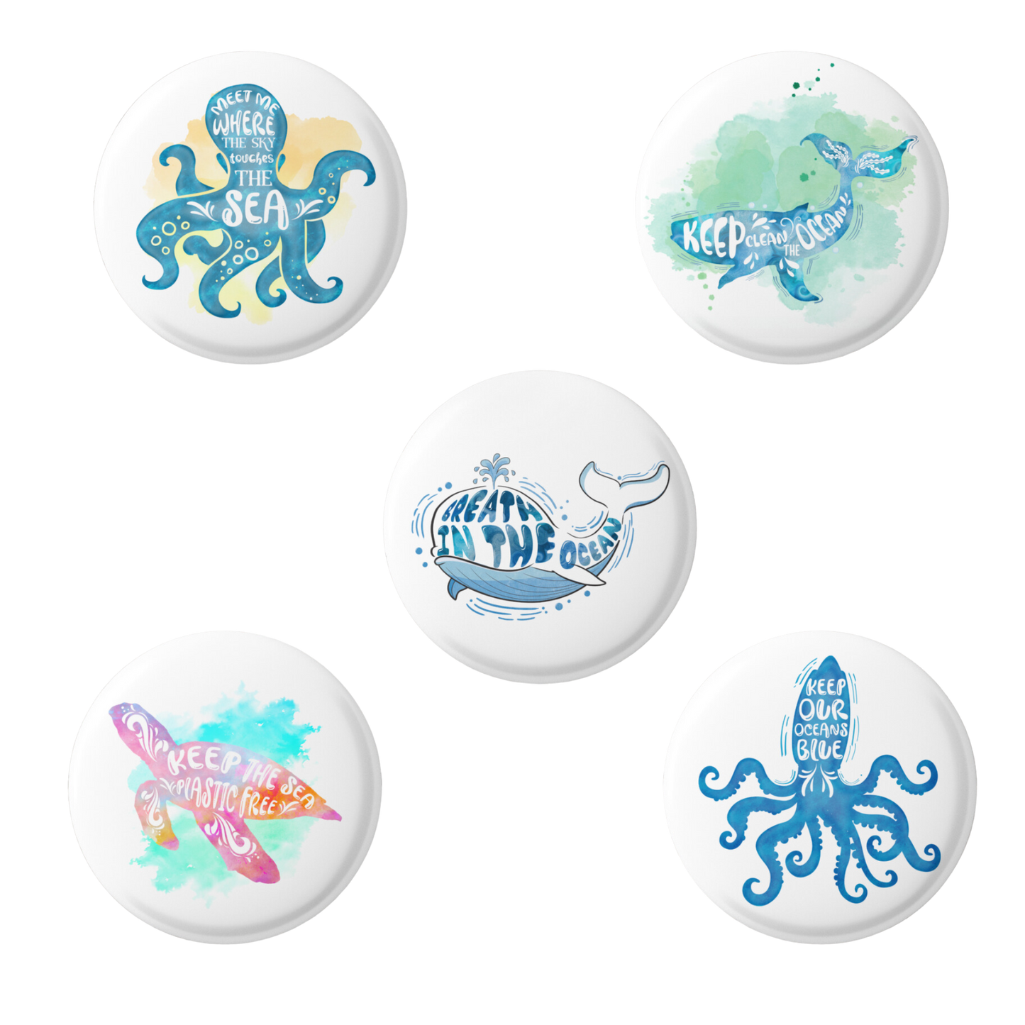 Environmental Ocean Pins Mix