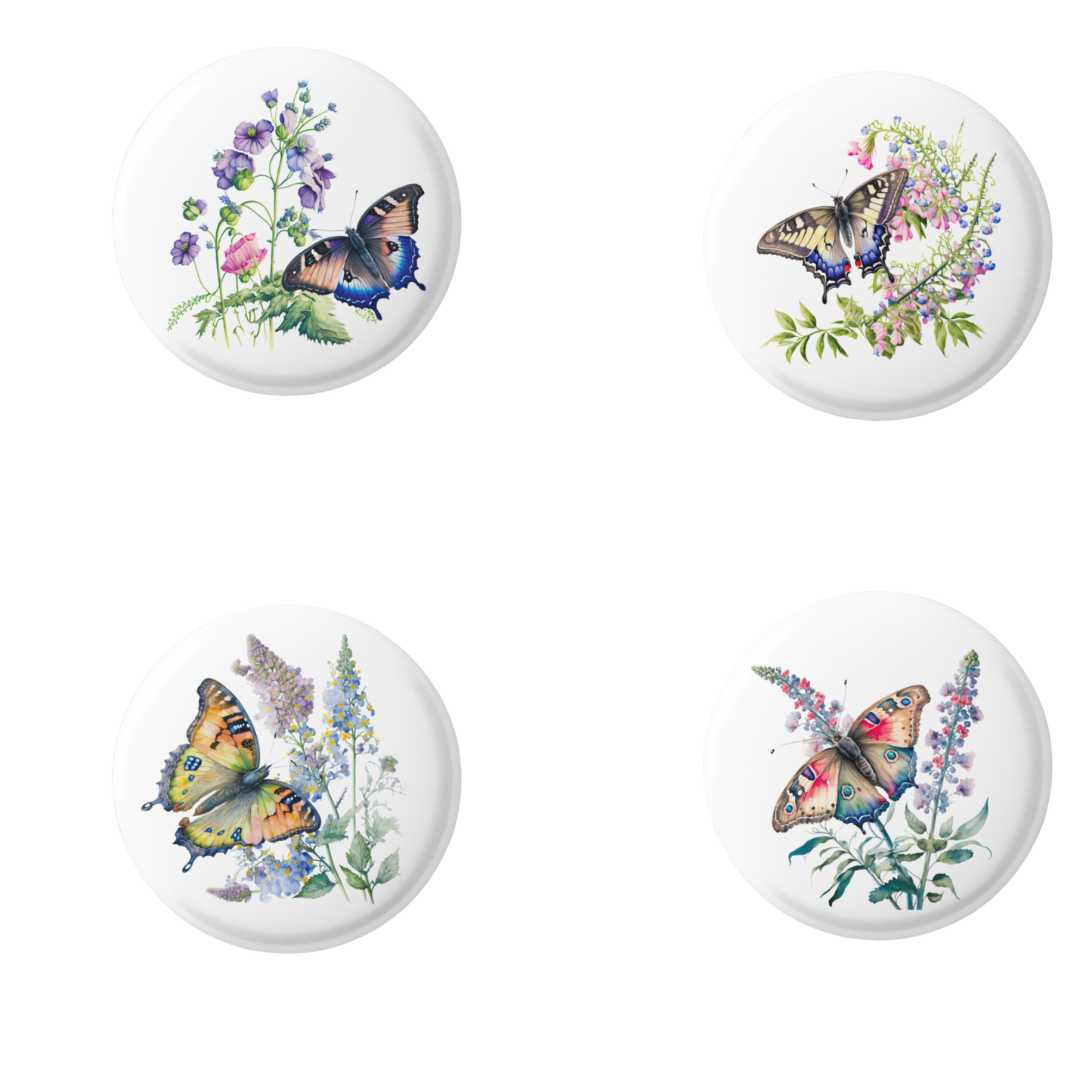 Floral Butterfly Mix Pins