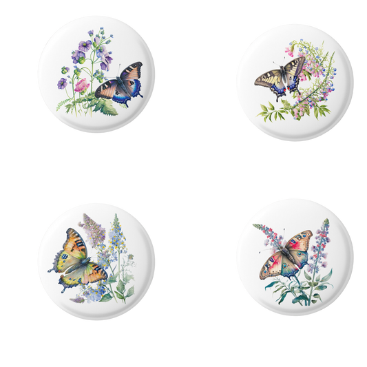 Floral Butterfly Mix Pins