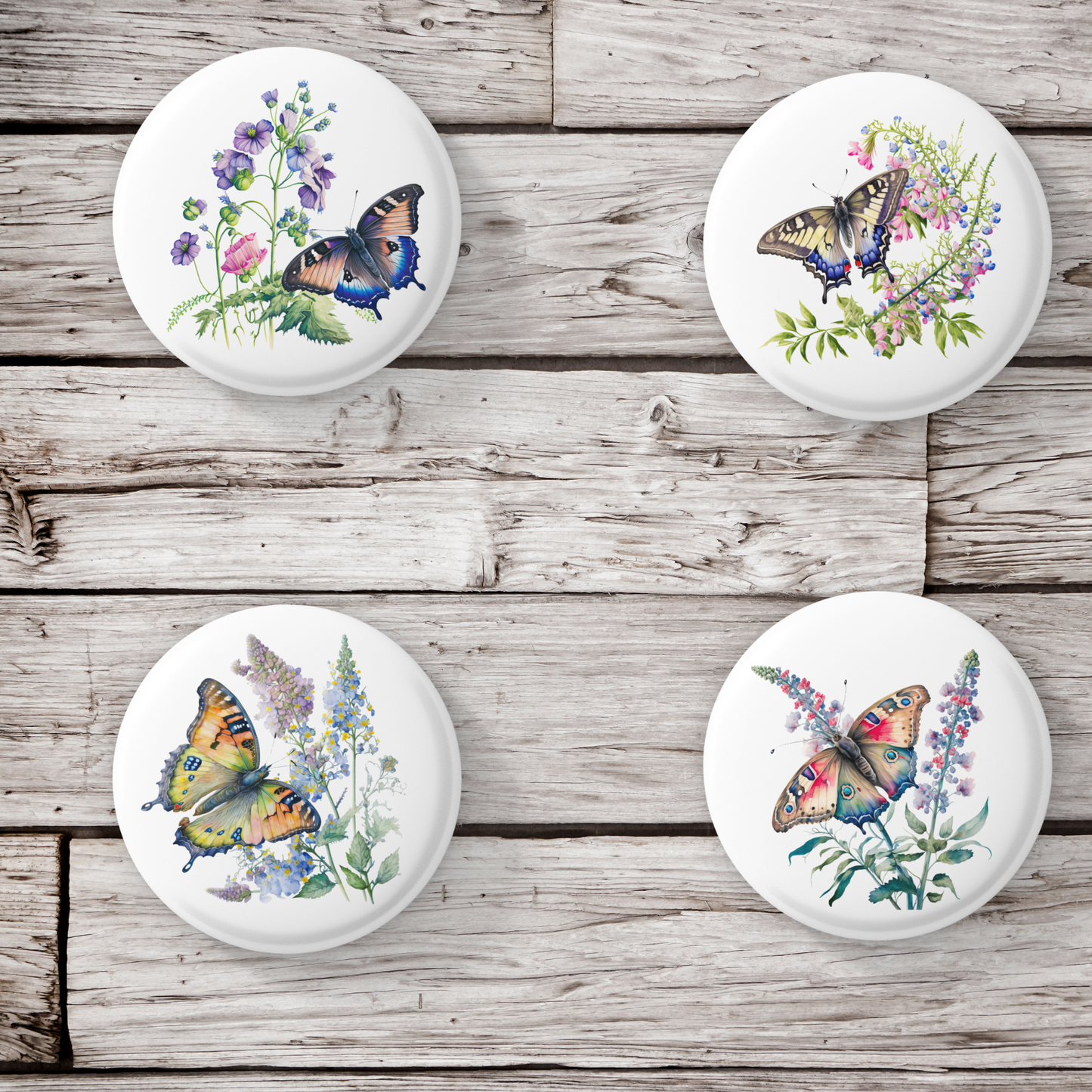 Floral Butterfly Mix Pins