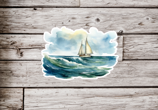 Sail Boat Sticker