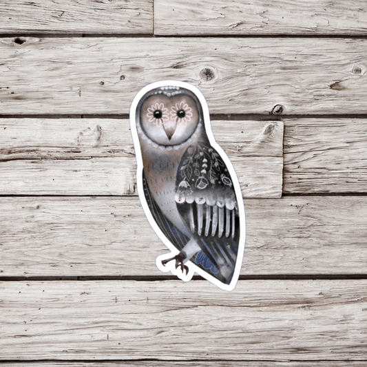 Folk Owl Sticker