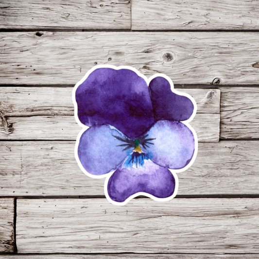 Pansy Flower Sticker