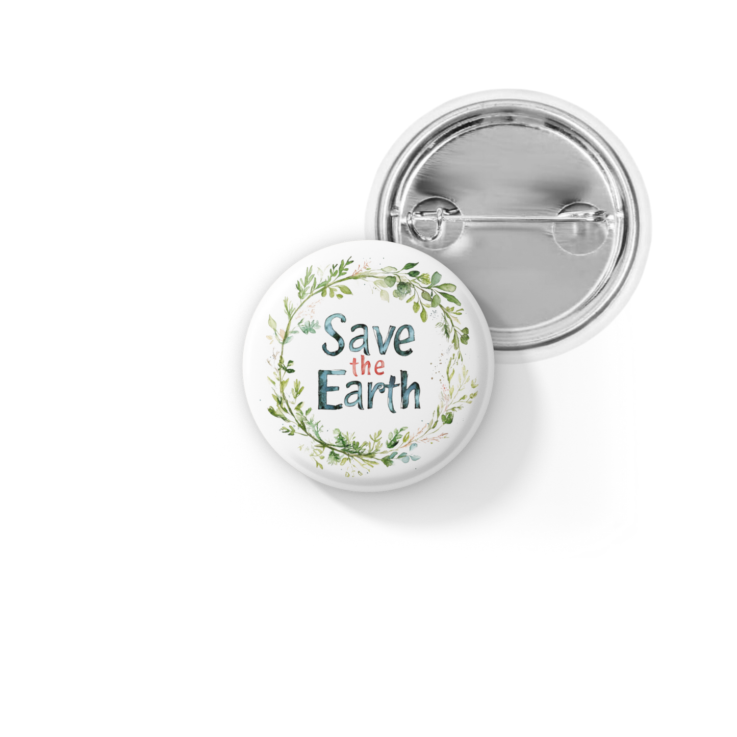 Save The Earth Pin Back Button, Magnet