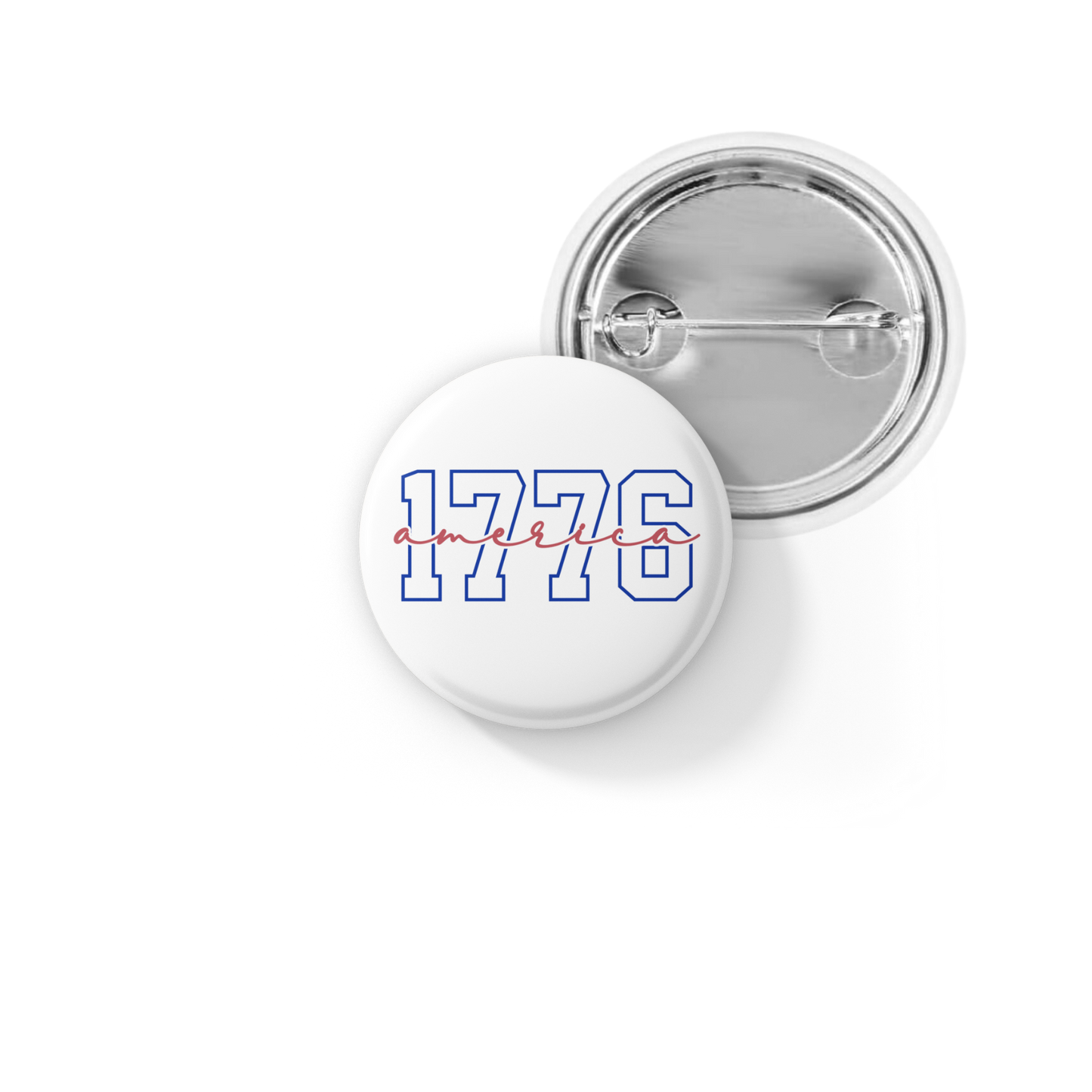 1776 America Pin Back Button, Magnet