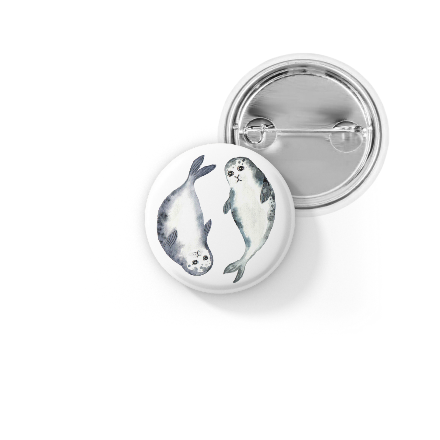 Seals Pin Back Button, Magnet