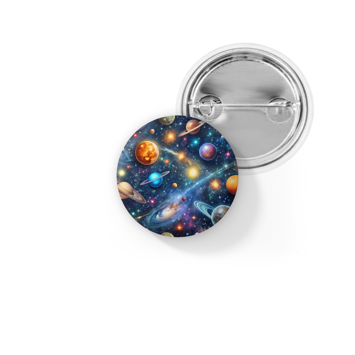 Outer Space Pin Back Button, Magnet