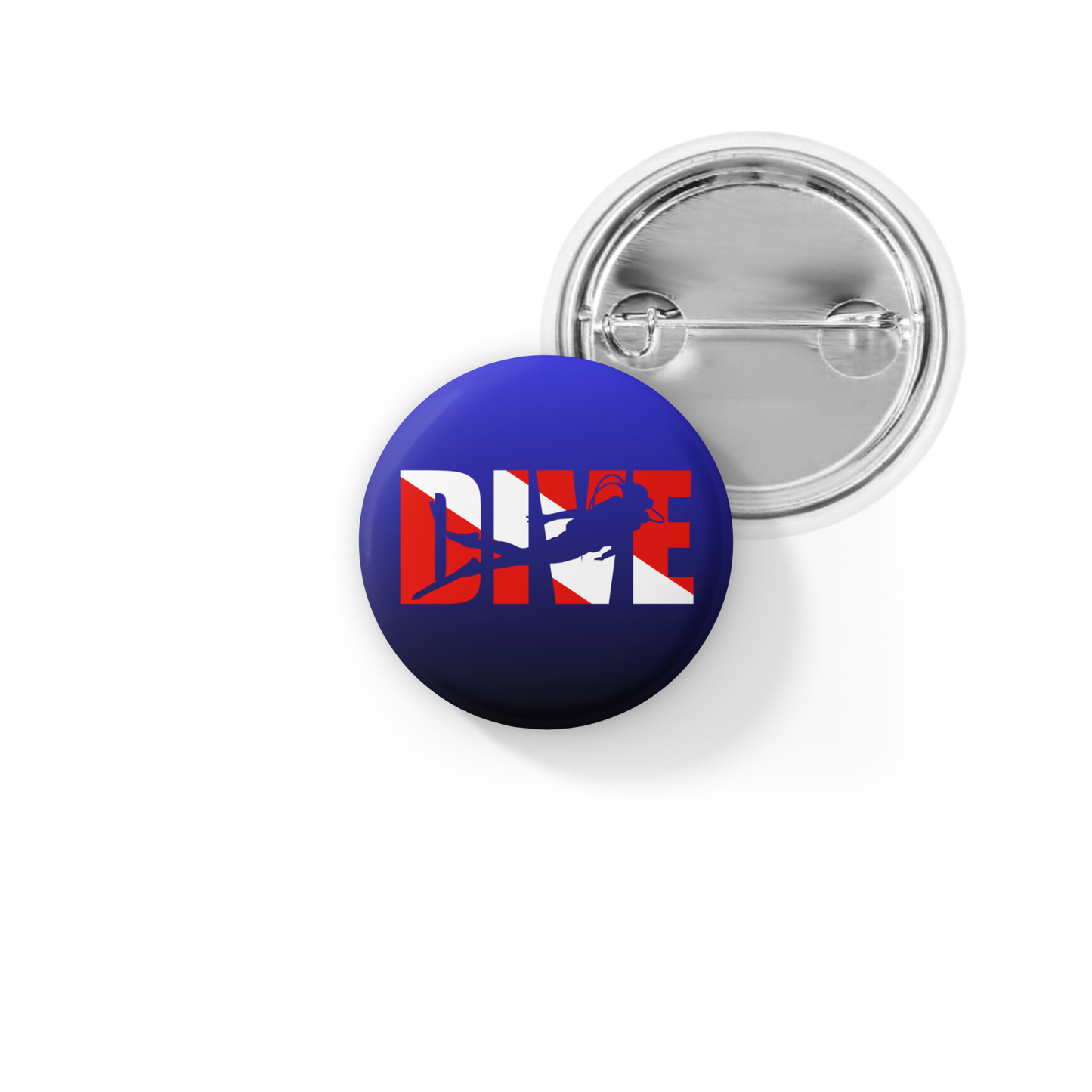 Dive Pin Back Button, Magnet