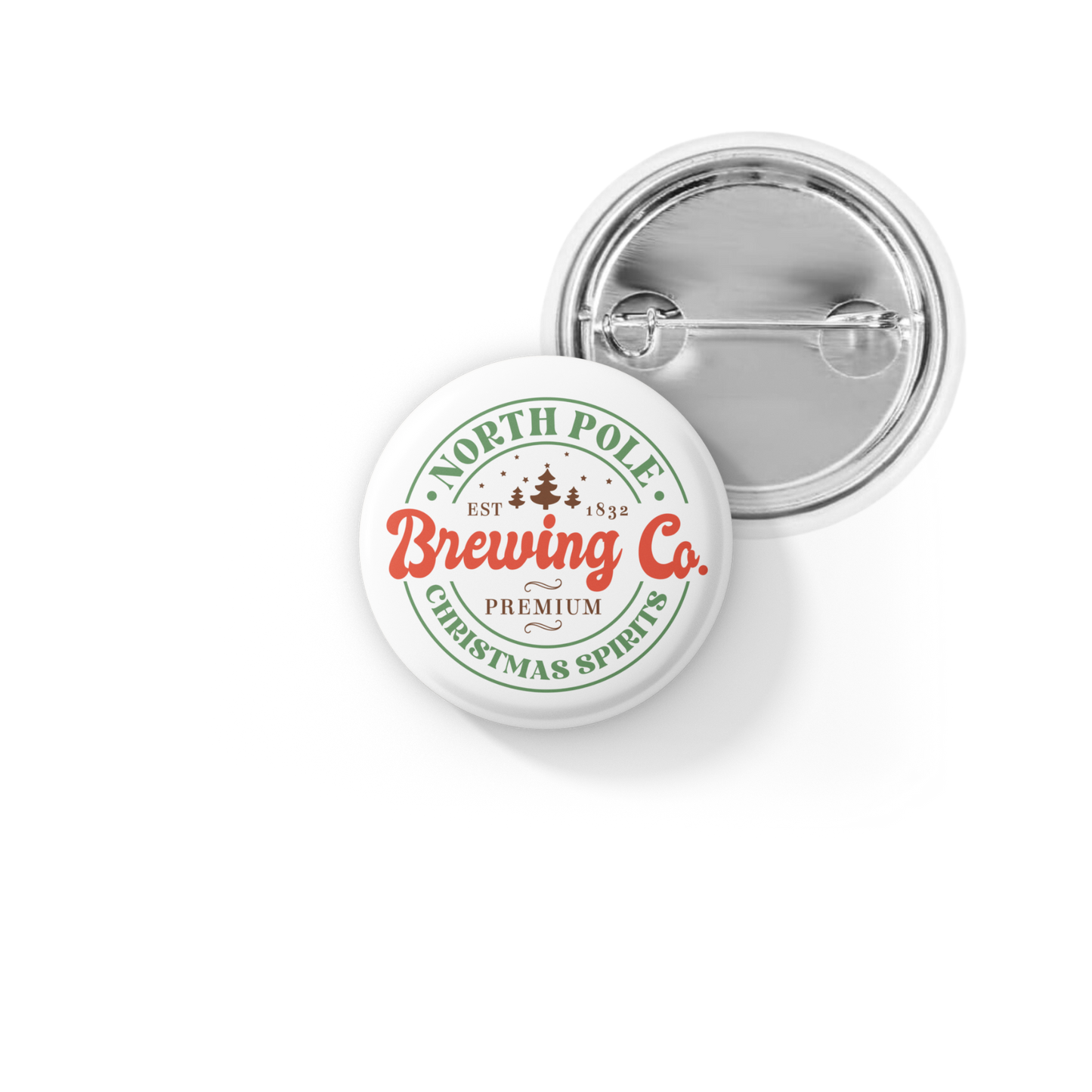 North Pole Brewing Co Pin Back Button, Magnet