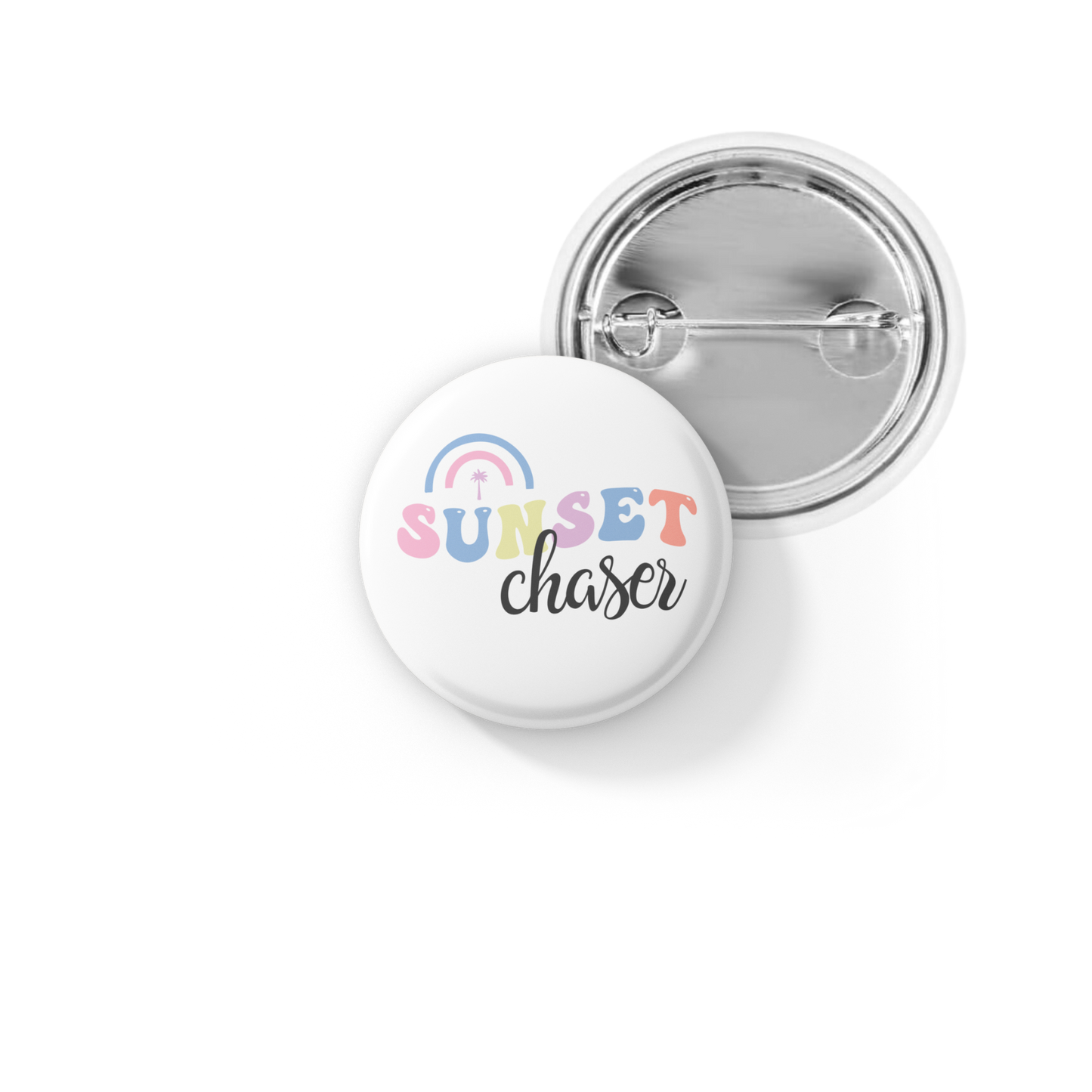 Sunset Chaser Pin Back Button, Magnet