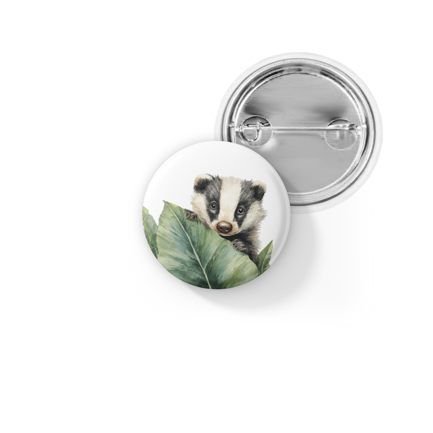 Badger 1 Pin Back Button, Magnet