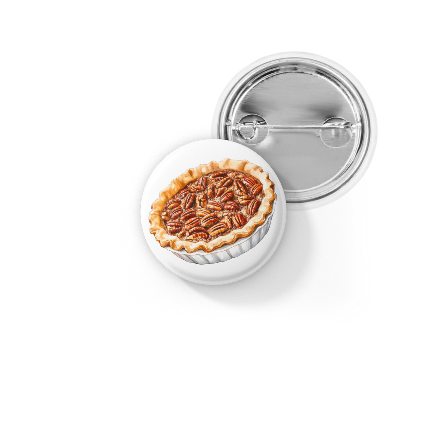 Pecan Pie Pin Back Button, Magnet