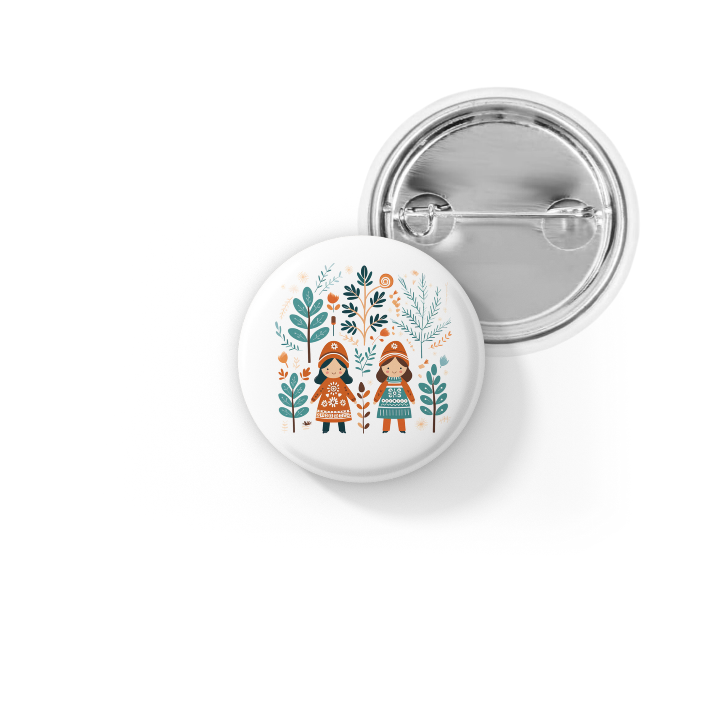 Nordic Pin Back Button, Magnet