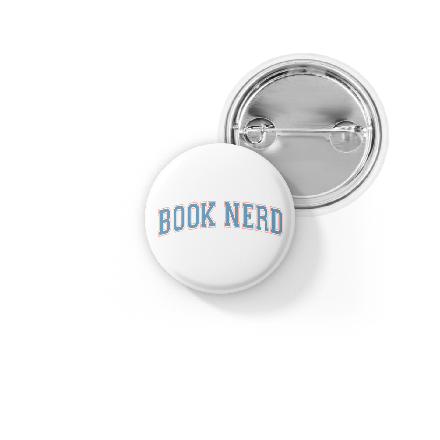 Book Nerd Pin Back Button, Magnet