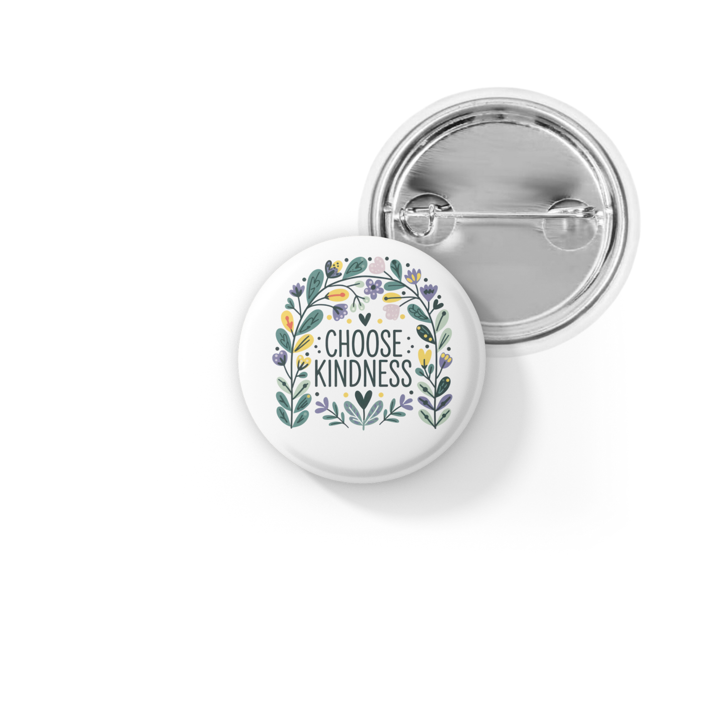 Choose A Kindness Rainbow Pin Pin Back Button, Magnet