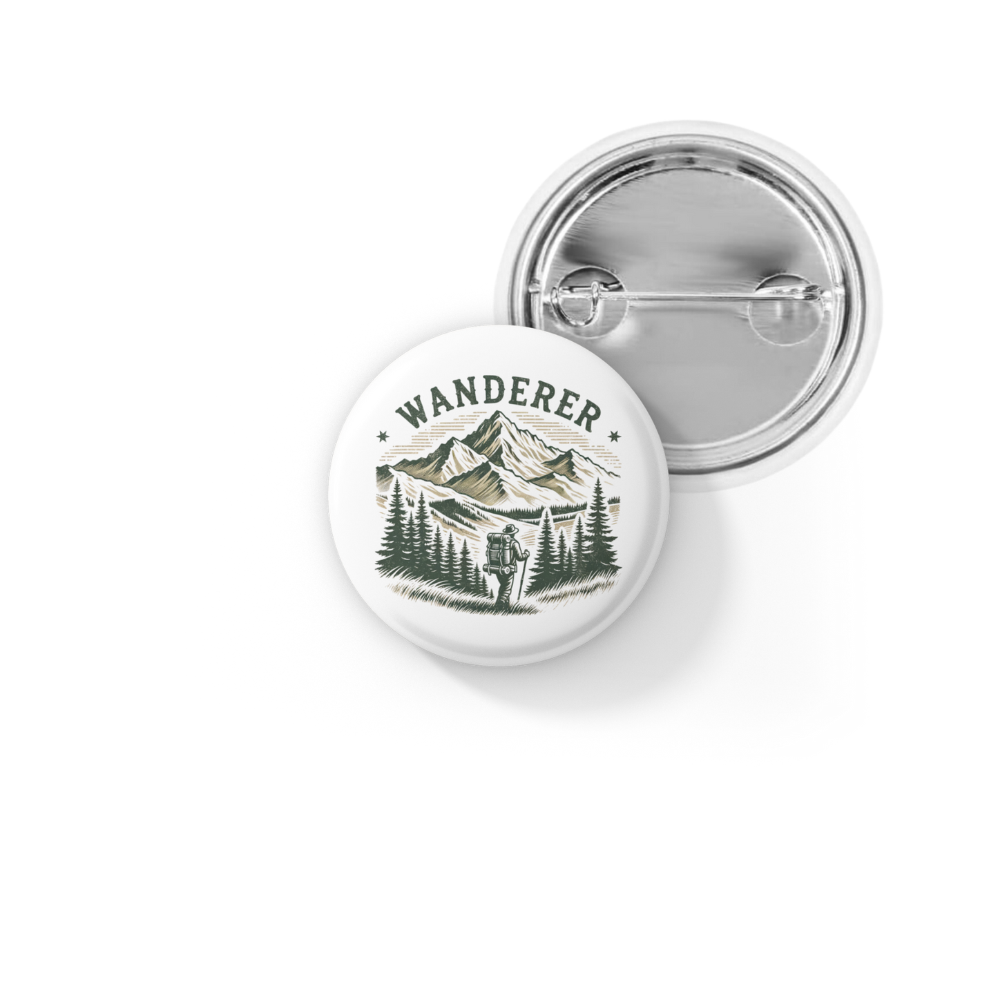 Wander Pin Back Button, Magnet