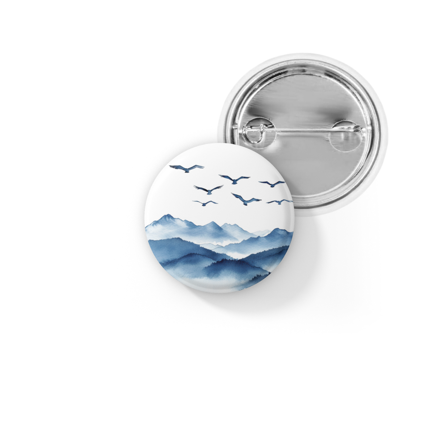 Blue Mountain Pin Back Button, Magnet
