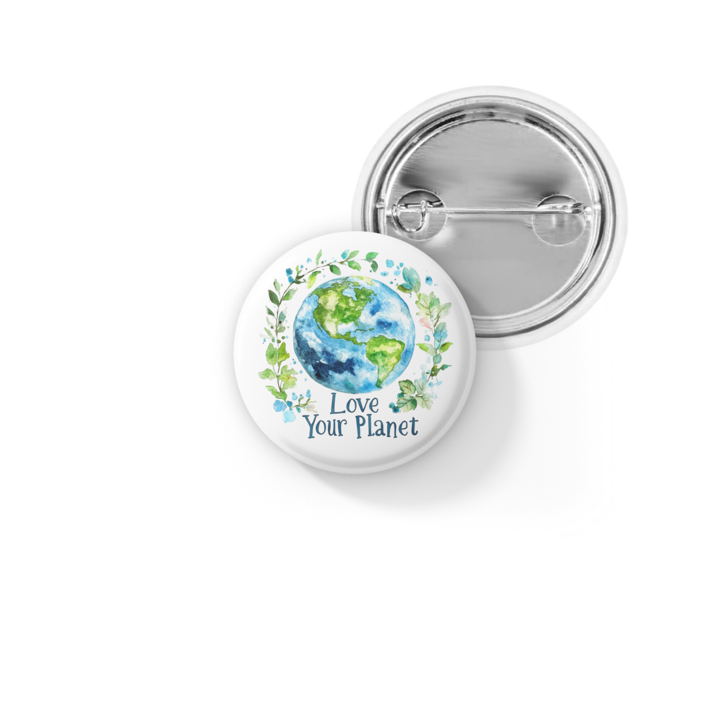 Love Your Planet Pin Back Button, Magnet