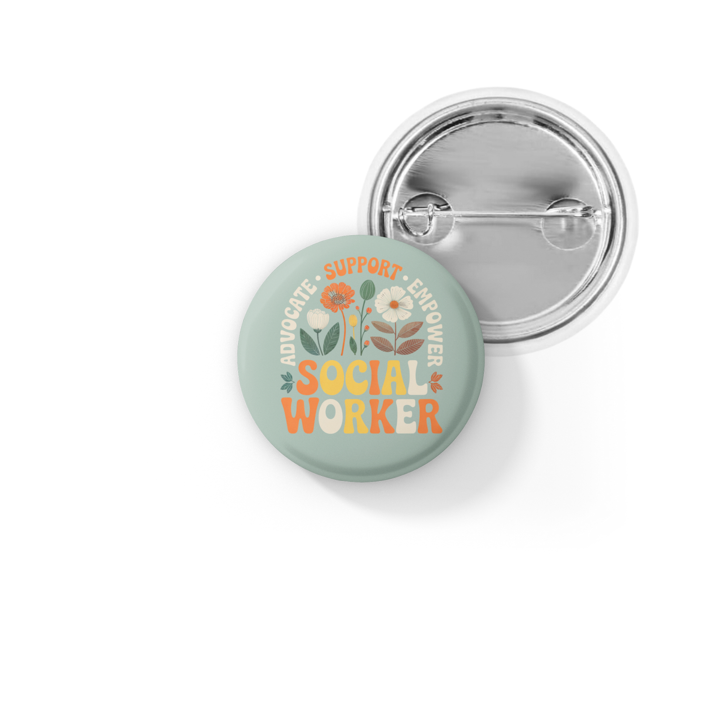 Social Worker Pin Back Button, Magnet