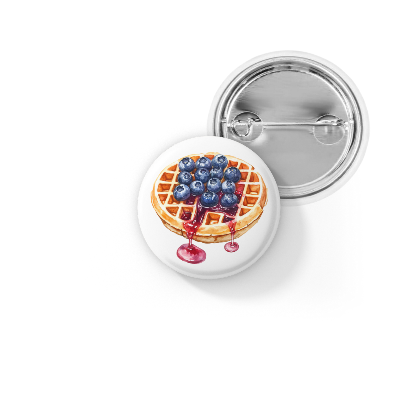Blueberry Pin Back Button, Magnet